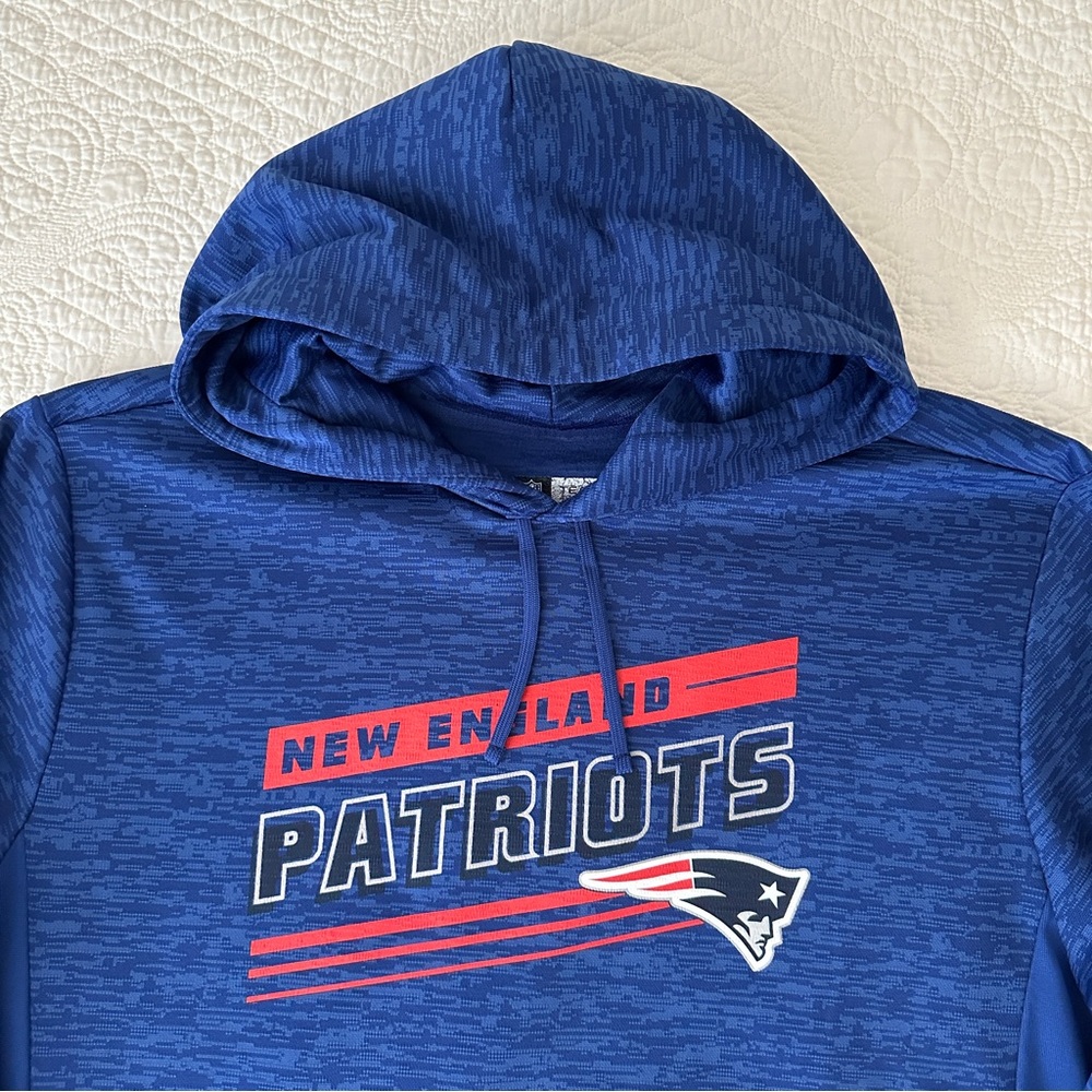 NFL Team Apparel New England Patriots Pullover Hoodie Sweatshirt Size Large - Picture 4 of 8